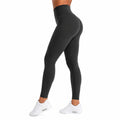 Leggings donna taglia S neri elasticizzati a vita alta per allenamento